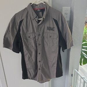 Gray and Black Men's Shirt